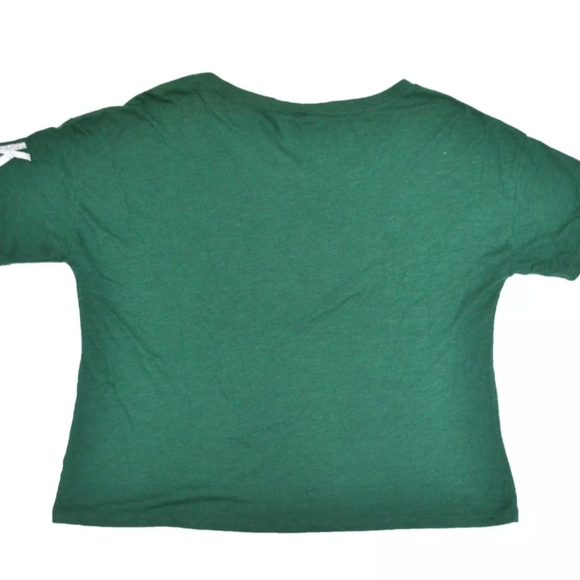 VS Victoria Secret PINK Off The Shoulder LIMITED EDITION NFL Bling Tee M L Top - Picture 9 of 16